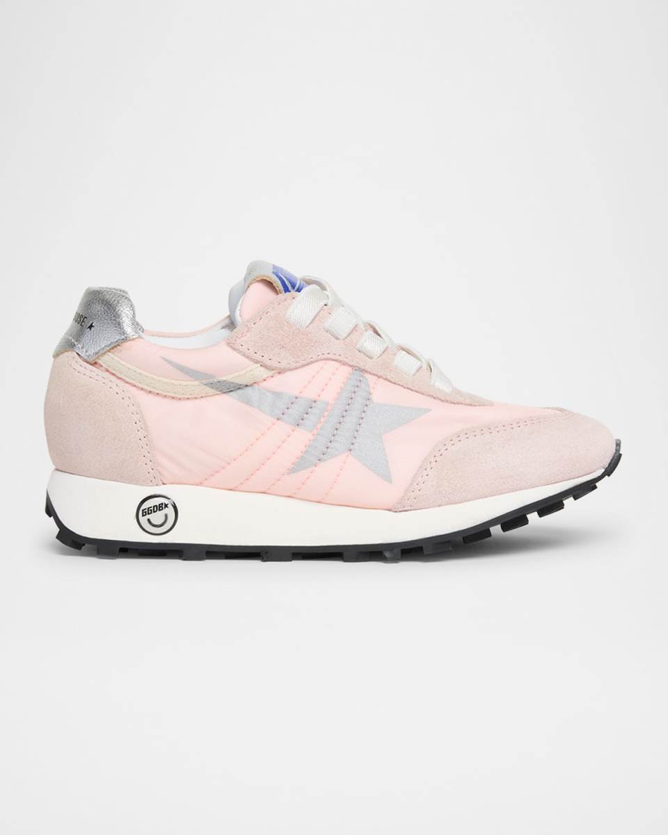Girl's Marathon Suede Running Sneakers, Toddlers/Kids